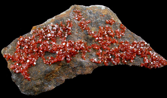 Vanadinite from Ruby Red Mine, Gila County, Arizona