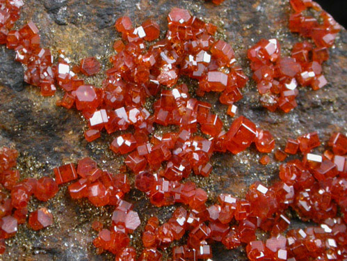 Vanadinite from Ruby Red Mine, Gila County, Arizona