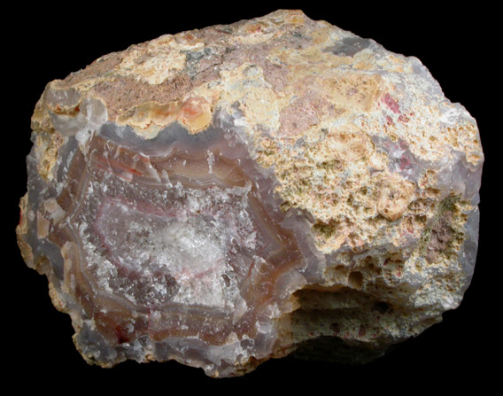 Quartz var. Laguna Agate from Ojo Laguna, Ahumada, Chihuahua, Mexico