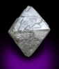 Diamond (3.94 carat pale-gray octahedral crystal) from Northern Cape Province, South Africa