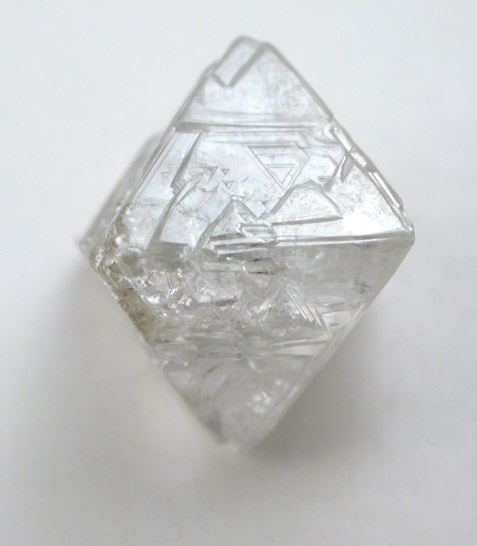 Diamond (3.94 carat pale-gray octahedral crystal) from Northern Cape Province, South Africa
