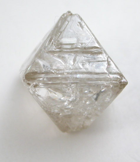 Diamond (7.19 carat pale-brown octahedral crystal) from Northern Cape Province, South Africa