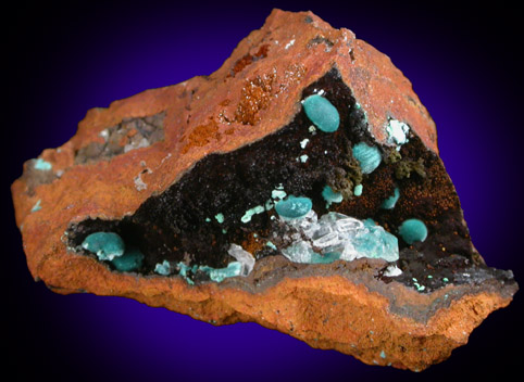 Rosasite from Mina Ojuela, Mapimi, Durango, Mexico