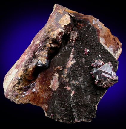 Cuprite with Copper from Ray Mine, Mineral Creek District, Pinal County, Arizona