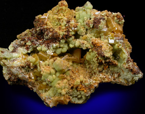 Wulfenite and Mimetite from Mina Ojuela, Mapimi, Durango, Mexico