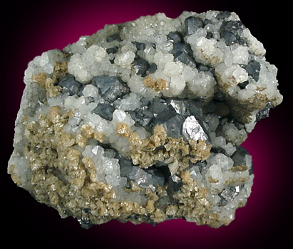 Galena, Siderite and Quartz from West Cumberland Iron Mining District, Cumbria, England