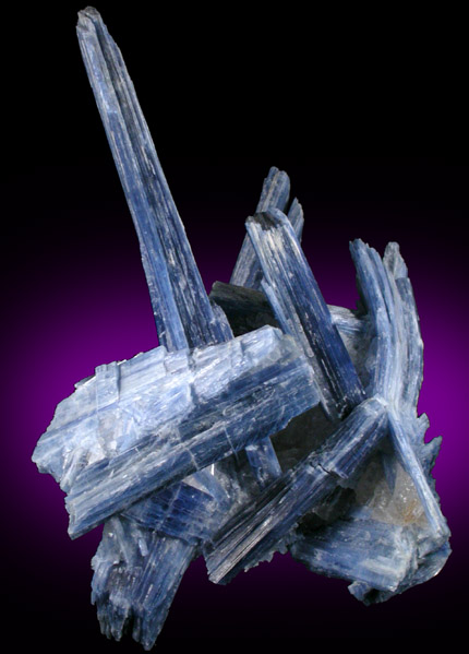 Kyanite with Quartz from Barra do Salinas, Coronel Murta, Minas Gerais, Brazil