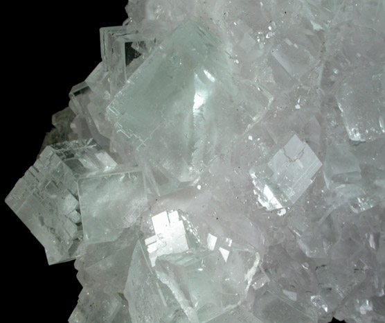 Fluorite on Quartz from Dongshan Mine, Hunan, China