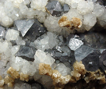 Galena, Siderite and Quartz from West Cumberland Iron Mining District, Cumbria, England