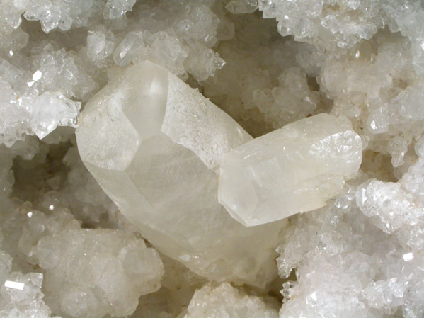 Quartz Geode with Calcite from Monroe County, Indiana