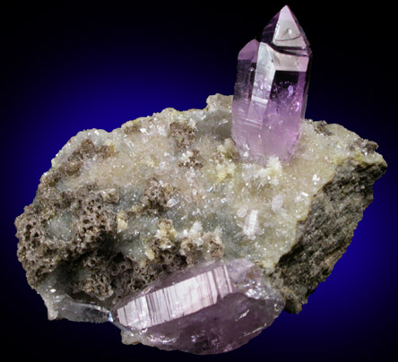 Quartz var. Amethyst from Piedra Parada, near Las Vigas, Tatatila, Veracruz, Mexico