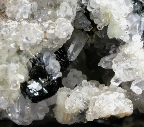 Hematite, Quartz, Calcite from Zacatecas, Mexico