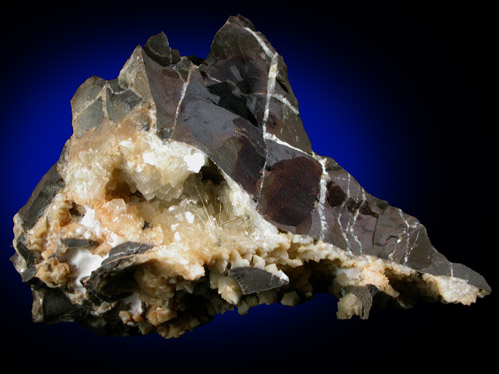 Millerite on Ankerite with Kaolinite var. Nacrite from Kladno, Bohemia, Czech Republic