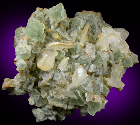 Fluorite and Calcite from Dalnegorsk, Primorskiy Kray, Russia