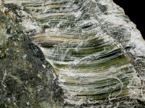 Chrysotile from Thetford Mines, Megantic County, Qubec, Canada