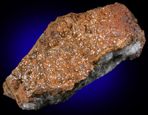 Siderite on Quartz from near Glorieta Mountain (Mesa?), Santa Fe County, New Mexico