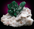 Malachite pseudomorphs after Azurite with Cerussite from Mammoth Mine, Tiger District, Pinal County, Arizona