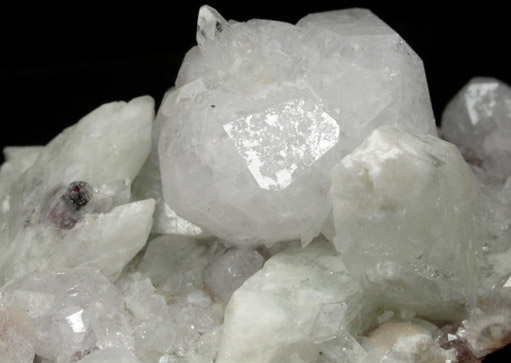 Analcime with Apophyllite from North Table Mountain, Golden, Jefferson County, Colorado
