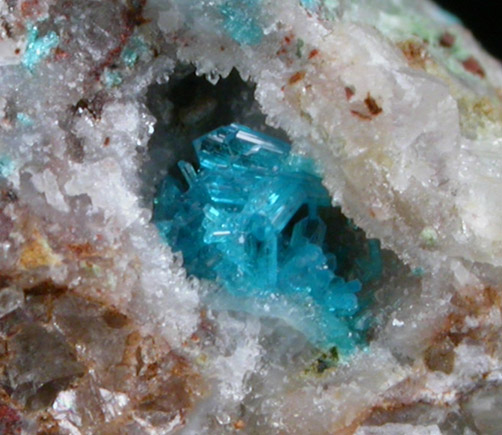 Caledonite from Grand Reef Mine, Aravaipa District, Graham County, Arizona