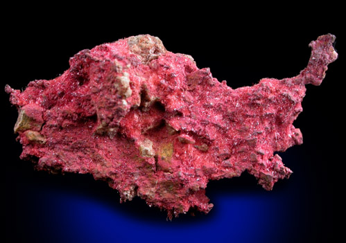 Cuprite var. Chalcotrichite on Copper from Ray Mine, Mineral Creek District, Pinal County, Arizona