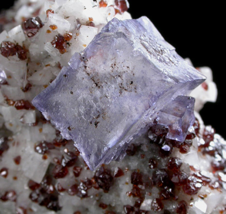 Fluorite and Sphalerite on Dolomite from Elmwood Mine, Carthage, Smith County, Tennessee