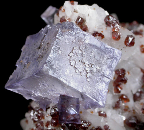 Fluorite and Sphalerite on Dolomite from Elmwood Mine, Carthage, Smith County, Tennessee