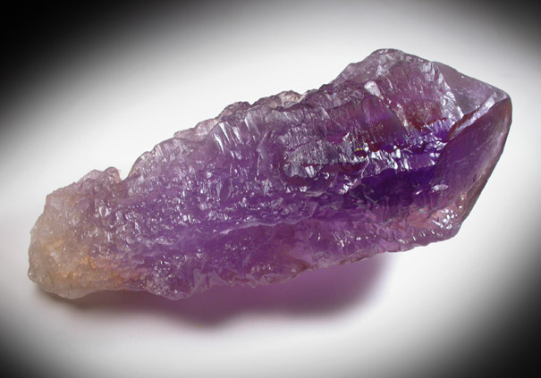 Quartz var. Ametrine with rare C-face termination from Anahi Mine, La Gaiba District, Angel Sandoval Province, Santa Cruz Department, Bolivia