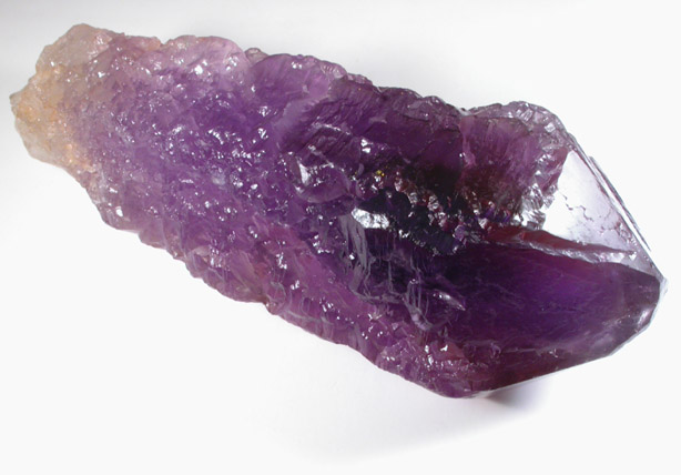 Quartz var. Ametrine with rare C-face termination from Anahi Mine, La Gaiba District, Angel Sandoval Province, Santa Cruz Department, Bolivia