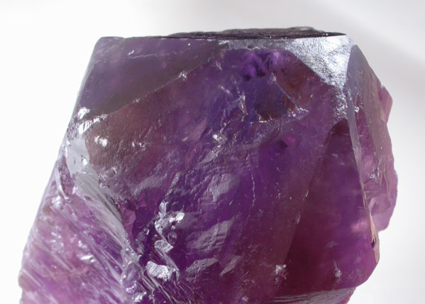 Quartz var. Ametrine with rare C-face termination from Anahi Mine, La Gaiba District, Angel Sandoval Province, Santa Cruz Department, Bolivia