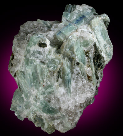 Kyanite in Quartz from near Celo, Yancey County, North Carolina