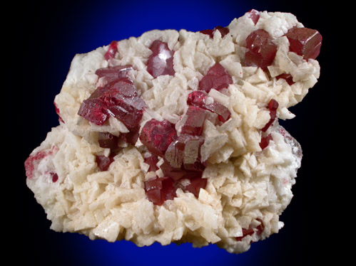 Cinnabar on Dolomite from Tsa Tien Mine, Fenghuang, Hunan, China