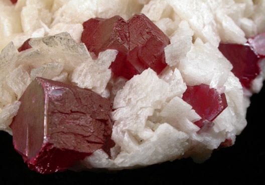 Cinnabar on Dolomite from Tsa Tien Mine, Fenghuang, Hunan, China