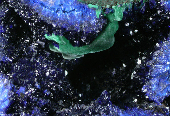 Azurite with Malachite from Tongguangshan, Tongling, Anhui, China