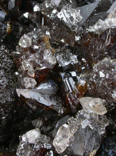 Sphalerite with Calcite from Elmwood Mine, Carthage, Smith County, Tennessee