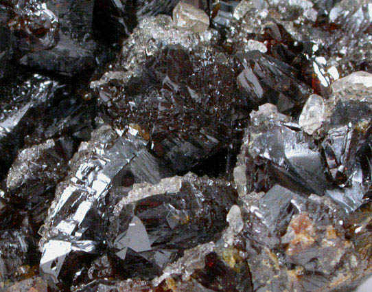 Sphalerite with Calcite from Elmwood Mine, Carthage, Smith County, Tennessee