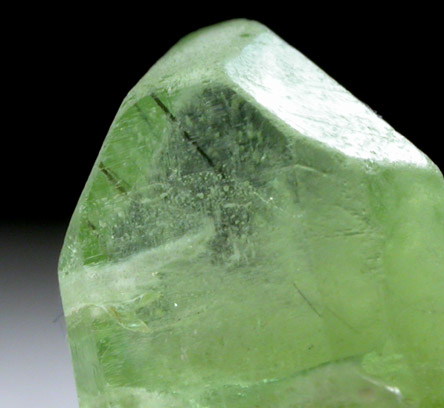 Forsterite var. Peridot with Ludwigite inclusions from Suppat, Naran-Kagan Valley, Kohistan District, Khyber Pakhtunkhwa (North-West Frontier Province), Pakistan