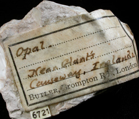 Opal from near Giant's Causeway, County Antrim, Northern Ireland