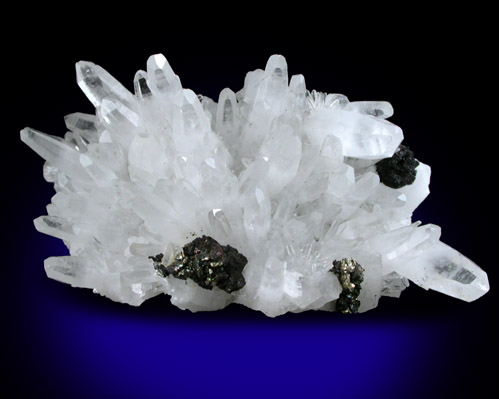 Quartz with Chalcocite from Steward Mine, Butte District, Summit Valley, Silver Bow County, Montana