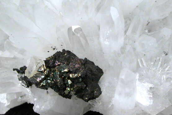 Quartz with Chalcocite from Steward Mine, Butte District, Summit Valley, Silver Bow County, Montana