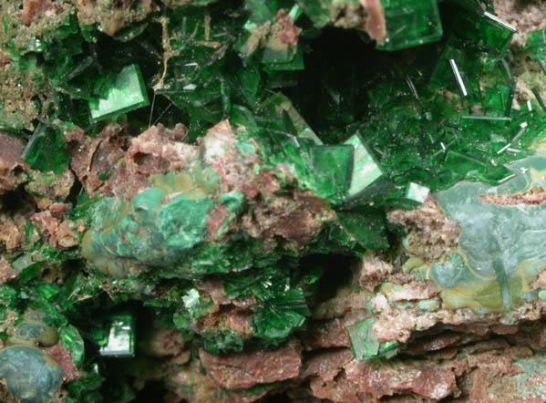 Torbernite from Musonoi Mine, Kolwezi District, Katanga Copperbelt, Lualaba Province, Democratic Republic of the Congo