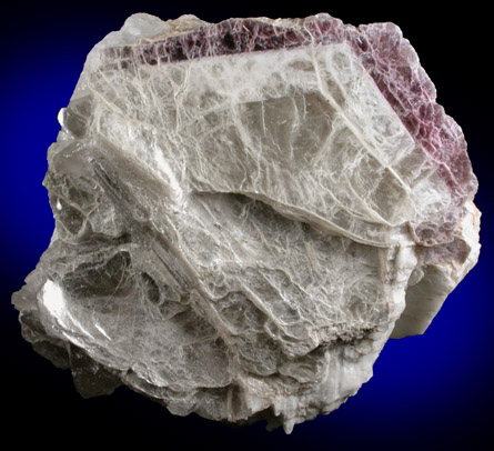 Lepidolite over Muscovite in Albite from Pulsifer Quarry, Mount Apatite, Auburn, Androscoggin County, Maine