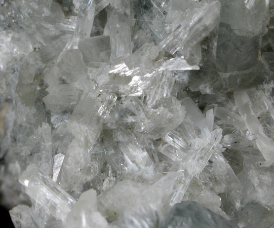 Pectolite from Poudrette Quarry, Mont Saint-Hilaire, Qubec, Canada