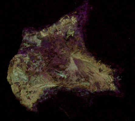 Stevensite pseudomorphs after Pectolite with Calcite, Quartz from New Street Quarry, Paterson, Passaic County, New Jersey