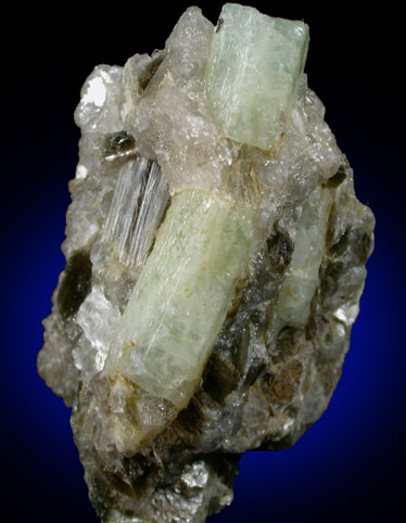 Beryl in Quartz-Muscovite from Ray Mica Mine, near Burnsville, Yancey County, North Carolina