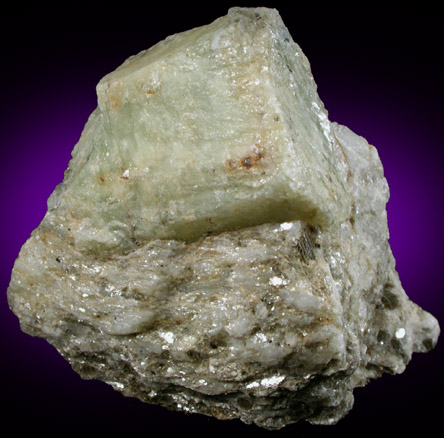 Beryl in Albite-Muscovite from Ray Mica Mine, near Burnsville, Yancey County, North Carolina