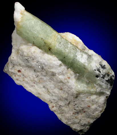 Beryl in Albite from Ray Mica Mine, near Burnsville, Yancey County, North Carolina