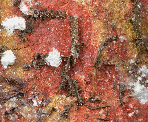 Copper and Calcite from Christmas Mine, Banner District, Gila County, Arizona