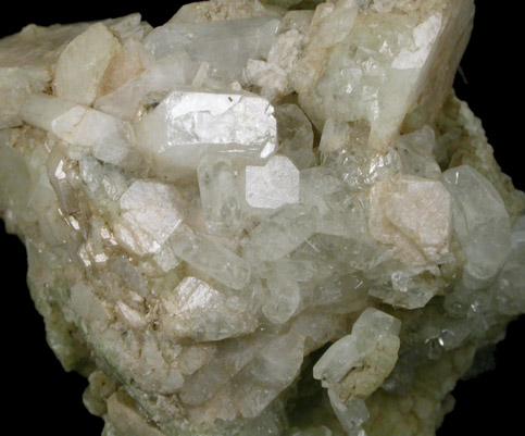 Datolite with Prehnite from Alpe di Siusi (Seiser Alpe), Bolzano, Italy