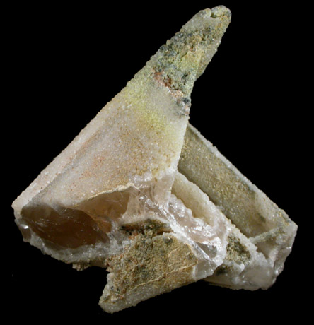 Anglesite on Cerussite from Broken Hill, New South Wales, Australia