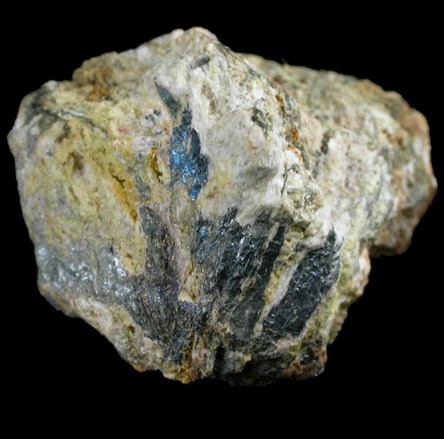 Cervantite and Stibnite pseudomorphous after Stibnite from White Caps Mine, Manhattan District, Nye County, Nevada